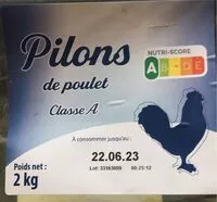 चीनी की मात्रा Pilons de poulets
