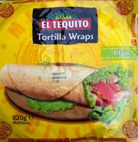 Zuckermenge drin Plain tortilla wraps