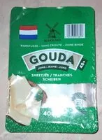 Sokerin määrä sisällä Gouda jeune