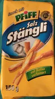 Sokerin määrä sisällä Salzstängli, Salz