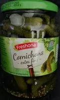Suhkru kogus sees Cornichons - extra fins au vinaigre