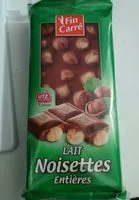 Zuckermenge drin Chocolat Au Lait Noisettes