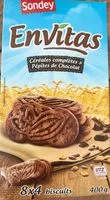 含糖量 Envitas Céréales complètes et pépites de chocolat