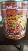 Suhkru kogus sees Chili con carne