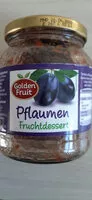 Zuckermenge drin Pflaumen Fruchtdessert