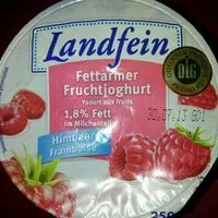 Cantidad de azúcar en Landfein Fettarmer Fruchtjoghurt, Himbeer