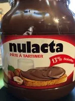 Sucre et nutriments contenus dans Nulacta