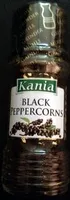 Amount of sugar in Black peppercorns