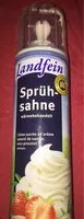 Amount of sugar in Sprühsahne