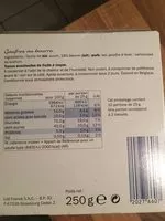 Suhkru kogus sees Gaufres au beurre