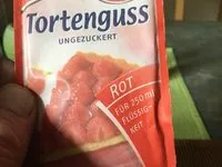Zuckermenge drin roter Tortenguss