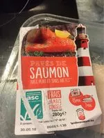 Sokerin määrä sisällä Pavé de saumon ASC