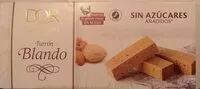 Suhkru kogus sees Turrón blando sin azúcares
