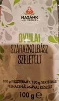 Quantité de sucre dans Gyulai szárazkolbász szeletelt