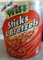 Sokerin määrä sisällä Sticks and bretzels