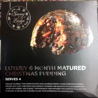 Jumlah gula yang masuk Luxury 8 month matured christmas pudding