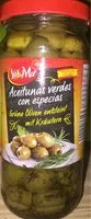 入っている砂糖の量 Aceitunas verdes con especias