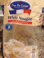 入っている砂糖の量 White nougat almonds