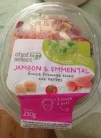 Suhkru kogus sees Salade jambon emmental