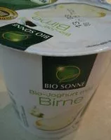 Sokerin määrä sisällä Joghurt, Birne