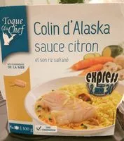 入っている砂糖の量 Colin d'Alaska sauce citron et son riz