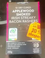 含糖量 Applewood Smoked Irish Streaky Bacon Rashers