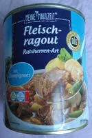 Jumlah gula yang masuk Fleischragout Ratsherren-Art