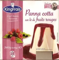 Jumlah gula yang masuk Pana cotta frutas del bosque