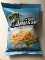 Sokerin määrä sisällä Erdnüsse Geröstet, Ohne Salz