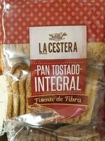 Cantidad de azúcar en Pan tostado integral de trigo