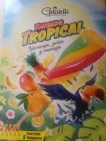 入っている砂糖の量 Tornado tropical
