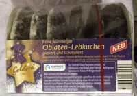 Zucker und Nährstoffe drin Goldora