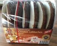 Suhkru kogus sees Oblaten-Lebkuchen natur