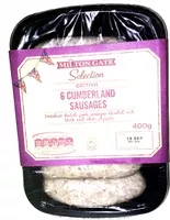Cantidad de azúcar en 6 Cumberland Sausages