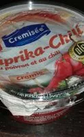 Amount of sugar in Crème paprika chili