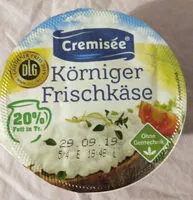Amount of sugar in Körniger Frischkäse