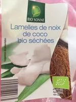 चीनी की मात्रा Lamelle de noix de coco sechées
