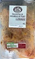 Sokerin määrä sisällä Brochettes de medaillons de poulet à la provençale