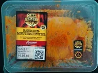 Suhkru kogus sees Hähnchenminutenschnitzel Arizona
