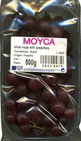 Sucre et nutriments contenus dans Moyca