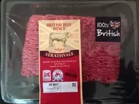 Sokerin määrä sisällä British beef mince