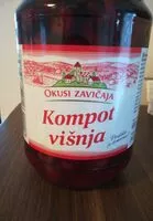 Jumlah gula yang masuk Višnja kompot