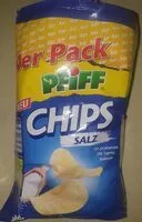 Sokerin määrä sisällä Chips Salz