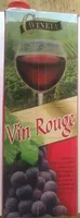 Quantité de sucre dans Vin Rouge