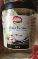 İçindeki şeker miktarı White Spread with coconut flakes