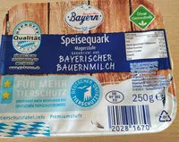 Zuckermenge drin Speisequark aus Bayrischer Bauernmilch