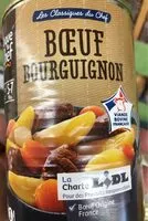 Sokerin määrä sisällä Boeuf bourguignon
