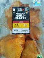 Suhkru kogus sees Hähnchen Grillplatte