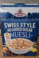 Sokeria ja ravinteita mukana Crownfield muesli di luisa