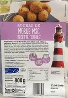 Quantité de sucre dans Accras de morue